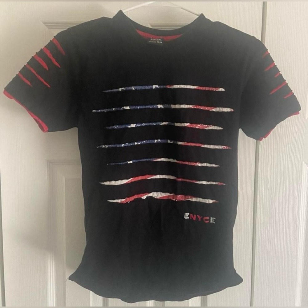 Unisex Vintage Enyce American Flag T-Shirt